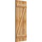 Ekena Millwork Joined Board-n-Batten Shutters w/Z-Bar, Rough Sawn Western Red Cedar, 16 1/8W x 42H, PR RBJ06Z16X042RWR - alternate 5